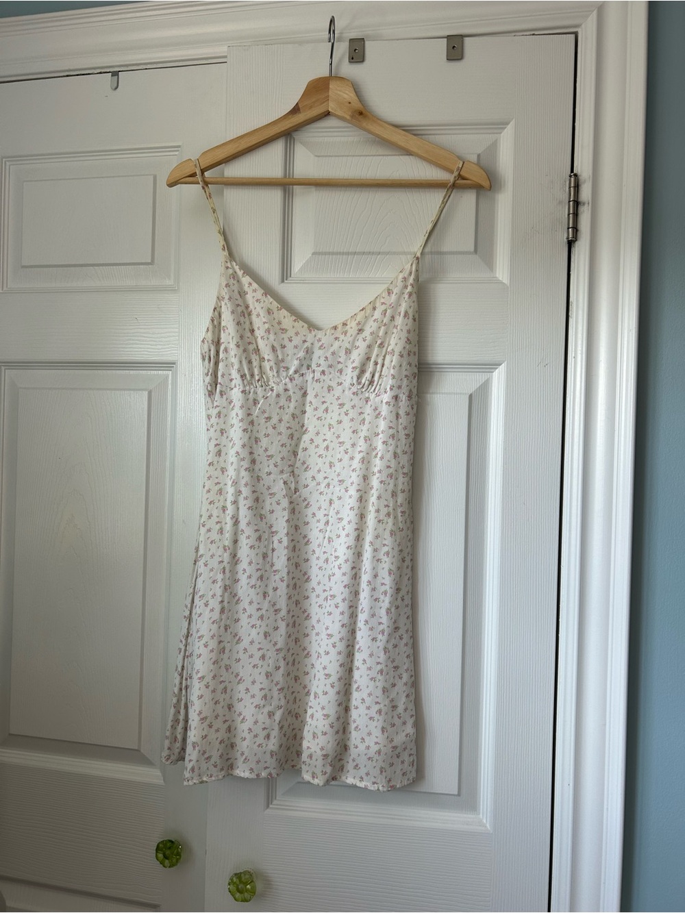 Princess Polly Cream Slip with Pink Floral Print